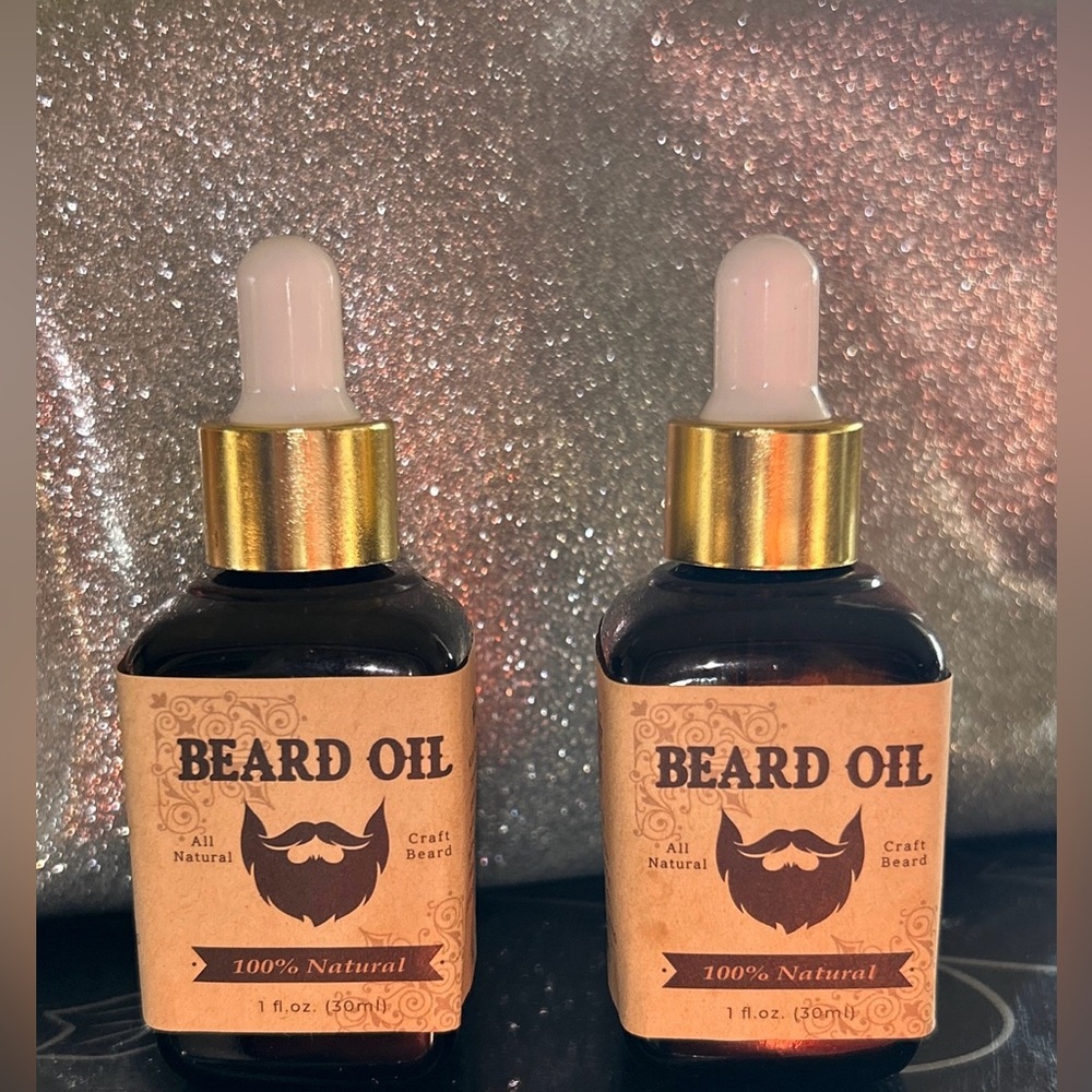 100% Natural Beard Oil - Gold and Brown